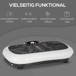 Vibrationsplatta för Hemmaträning, Effektiv Träningsmaskin med Gummiband, 99 Hastighetsnivåer för Helkroppsträning, Svart, 200 W