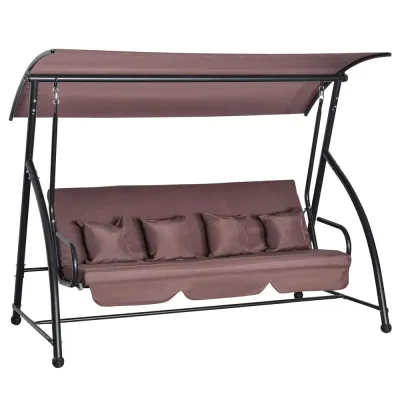 Hammock med Liggfunktion 3-Sitsig 215 x 120 x 165 cm