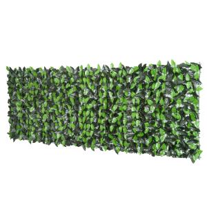 Konsthäck Prisvärd Mörkgrön Plast för Insynsskydd och Utomhusdekoration med Realistiskt Utseende för Trädgård 300 x 100 cm