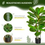 Konstväxt Prisvärd Grön Plast för Vardagsrum och Kontor Naturtroget Konstträd med 33 Blad i Kruka för Inredning Stilren Design 95 cm