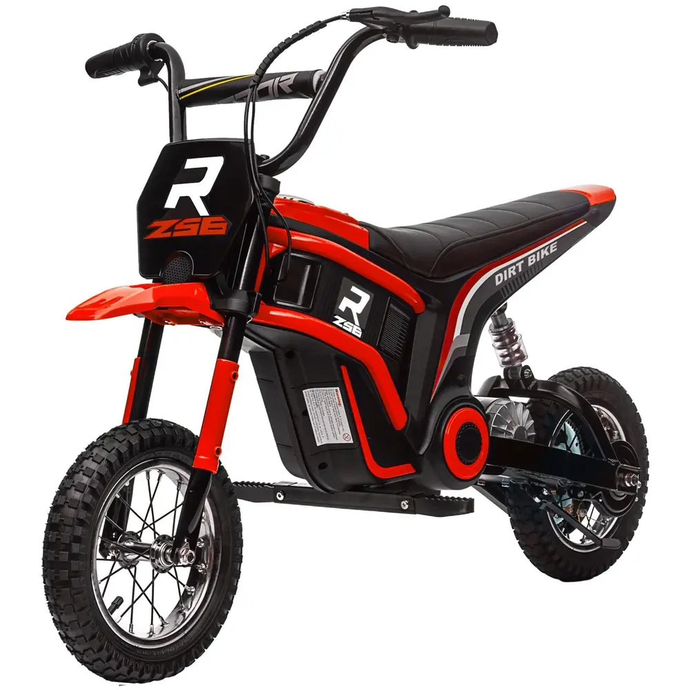 Elmotorcykel för Barn 24 v med Horn Ljus och Vridreglage