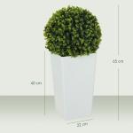 Konstväxt Eukalyptus 2-pack Grön Plast för Inomhus och Utomhus Konstgjord Växt Boll med UV-skydd i Kruka 65 cm