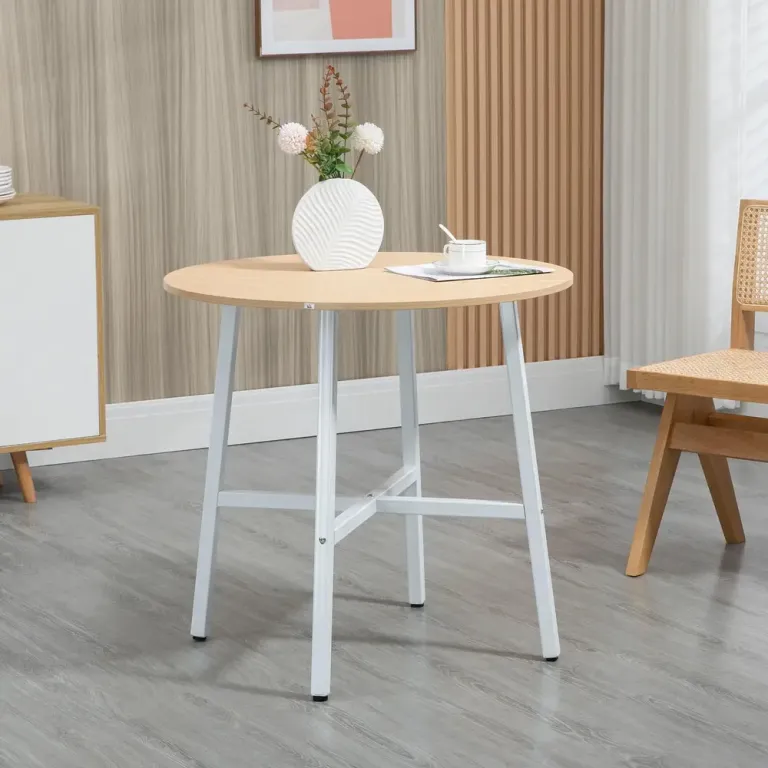 Matbord i Industriell Stil Rustik Brun 120 cm, Natur