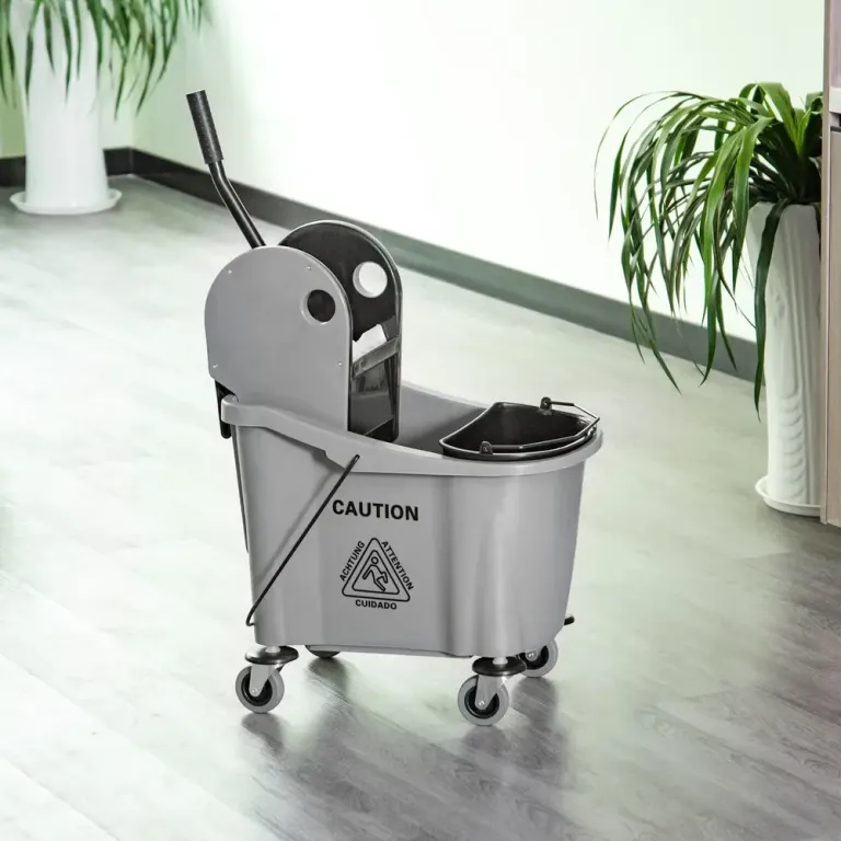 Städvagn Torkvagn Grå av Plast och Metall 54 x 41 x 91,5 cm
