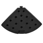 Parasollvikt Paraplyvikt Svart av HDPE för Fribärande Parasoll Väderbeständig Vikt fyllbar med 52 kg Vatten eller 68 kg Sand