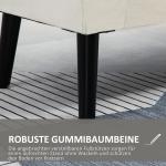 Bänk Sängbänk med Förvaringsutrymme och Armstöd Krämvit av Sammetslen Polyester för Hall och Sovrum Klädd Bänk 111,5 x 41 x 65 cm