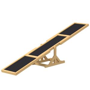 Hundgunga Agilityhinder Gungbräda Gul av Trä för Hundar under 30 kg Agility Ramp för Balans och Träning 180 x 30 x 30 cm
