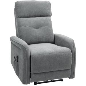 Massagestol med Fjärrkontroll, 8 Massagepunkter, Svankvärme och USB-port, Grå