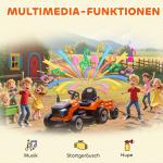 Elektrisk Åktraktor med Fjärrkontroll och Mjukstart för Barn 3-8 År, Orange
