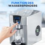 Ismaskin med Timerfunktion, 1,2 L Vattentank, Silver