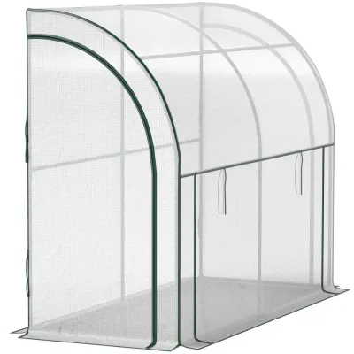 Litet Växthus Tunnelväxthus med Rulldörr 200 x 80 x 157 cm