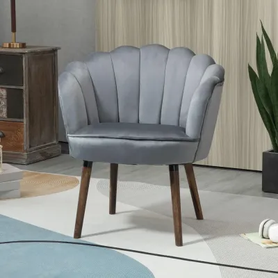 Klädd Matsalsstol i Mörkgrått Tyg Kökstol 66 x 72 x 79 cm