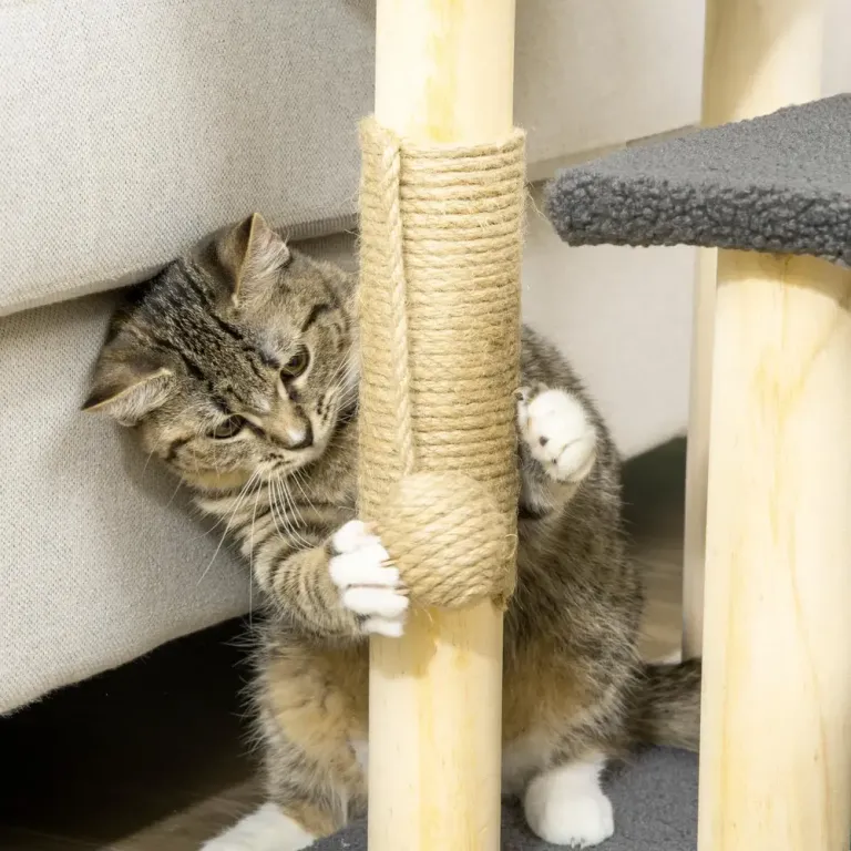 Klösträd för Katter med Koja och Sisalpelare 48 cm