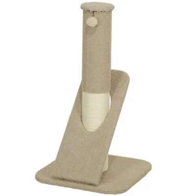Klösträd 84 cm med Klöspelare och Lekboll, Ljusbrunt