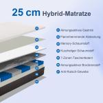 Ergonomisk Madrass med Memory Foam, 7-zoners Support och Pocket Springs