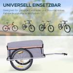 Lastvagn Transport Trailer Svart Metall för Cykel Lastcykel Trailer Cargotrailer Robust och Praktisk