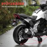 Honda Elmotorcykel för Barn med Musik och Ljus, upp till 30 kg, 3–6 År, Vit, 3 km/h
