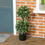 Set med 2 Konstgjorda Växter UV-beständiga i Blomkruka, 70 cm Inomhusväxter, Grön