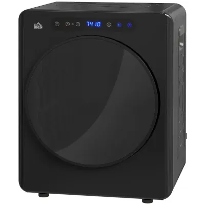 Kompakt Torktumlare 6 Program 40-60°c 3 kg Kapacitet, Svart