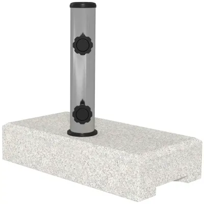 Parasollställ Parasollfot Grå av Granit 45 x 22,5 40 cm