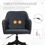 Snurrstol Massagekontorsstol med Armstöd och Ländkudde för Kontor och Hemmakontor Grön