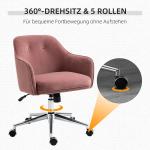 Retro Kontorsstol i Grönt Tyg, Ergonomisk Skrivbordsstol med Ryggstöd, Bekväm Arbetsstol för Hemmakontor, Grön