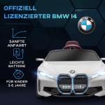 Barnelbil BMW Licensierad Vit av Plast och Metall för Barn 3-5 År med Fjärrkontroll och MP3 Spelare Strålkastare Hastighet 3-5 km/h
