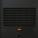 Värmefläkt med LED-Eld, Elektrisk Kamin med Timer och 3 Lägen, Säkert Överhettningsskydd och Tippskydd, Svart, 33,7 x 25,5 x 60,4 cm, 2000 W