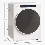 Kompakt Torktumlare med 6 Program, 40-60°C, 3 kg Kapacitet och Touchkontroll, Vit