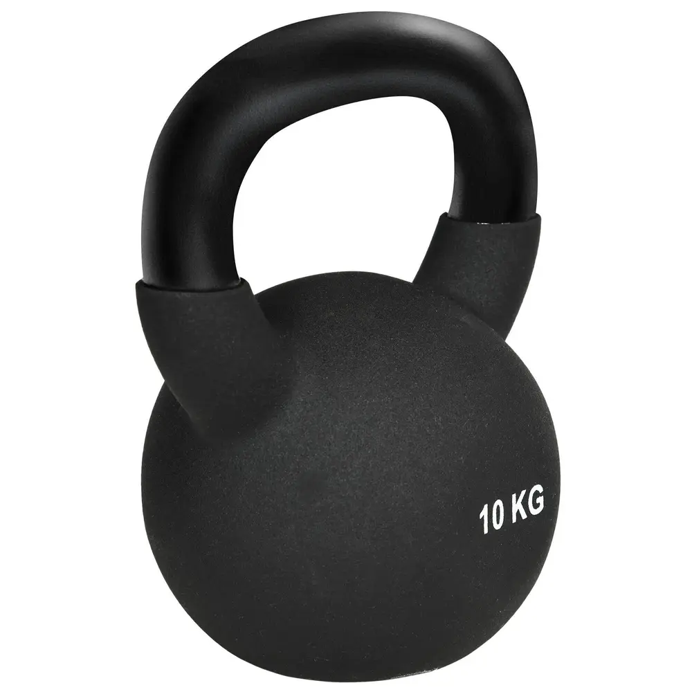 Kettlebell i Gjutjärn 10 Kg Ergonomisk Träningsvikt