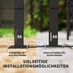 Pergola för Trädgård med Justerbart Tak och UPF30+ Skydd för Solskydd Hållbar och Stabil Beige Polyester och Metall 3 x 3 m