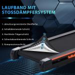 Hopfällbart Löpband för Hemmaträning, Kompakt Gåband med LCD-Display, Justerbar Hastighet 1-6 km/h för Promenader, Svart, 105 x 56 x 108,5 cm