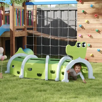 Kryptunnel Lektunnel Grön av Plast för Barn 3-6 År 194 cm