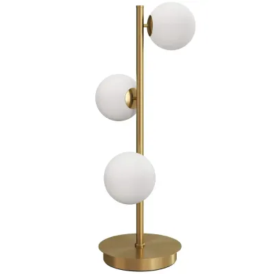 Bordslampa med 3 Sfäriska Skärmar med Robust 24 x 24 x 53 cm