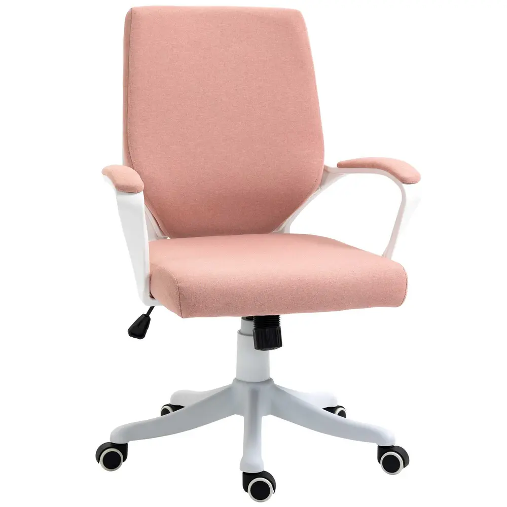 Ergonomisk Gamingstol i Rosa Kontorsstol med Svankstöd