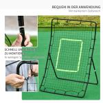 Kickback Rebounder Goal 75 X 126 Cm Rebound-Vägg Stål och PE Träningshjälp för Fotboll Svart