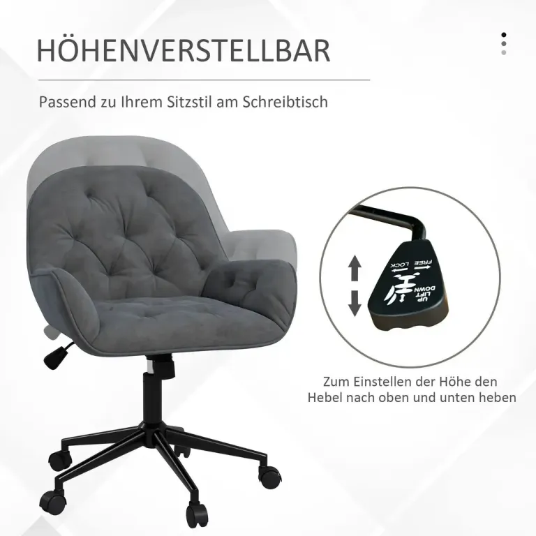Ergonomisk Kontorsstol Chefsstol Höj- & Sänkbar