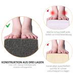 Gymnastikbom Hopfällbar med Halkfri Yta och Robust Träram för Träning och Motion Hållbar och Stabil Brun Mocka 210 x 10 x 6,5 cm