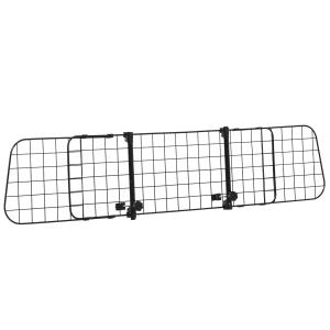 Hundgaller för Bil, Justerbar Säkerhetsbarriär för Bagageutrymme, Universalt Galler för Hundtransport, Svart, 91-152 x 30 cm