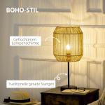 Lampor i Set om 2, Matchande Golv- och Bordslampa, Elegant Belysning med Linnéskärm för Vardagsrum, Natur/E27