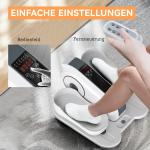 Crosstrainer Mini Elliptisk Tränare Svart av Plast och Metall för Hem och Kontor Bentränare under Bordet med LCD Skärm