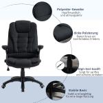 Ergonomisk Kontorsstol i Mesh, Bekväm Skrivbordsstol med Svankstöd, Justerbar Arbetsstol för Hemmakontor, Svart, 65 x 72 x 100-120 cm