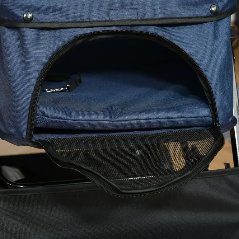 Hund Djurvagn Kattvagn Blå av Oxford Tyg 76,5 x 52 x 95 Cm