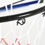Basketbåge Basketkorg Väggmonterad Svart Röd av Stål och Nylon för Trädgård och Lekplats Väderbeständig Sportutrustning Robust 113 x 61 x 73 cm