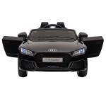 Barnelbil Audi med 2,4G Fjärrkontroll, Musik, Signalhorn, LED och USB, för Barn 3–5 År, Svart