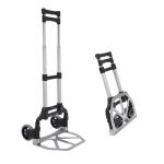 Säckkärra Transportvagn Silver Aluminium Hopfällbar Handtruck Max Last 70 Kg