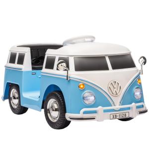 Elbil Barn Sportbil Blå Plast och Metall för Barn Elektrisk Bil 12V med Dubbla Motorer MP3 och Fjärrkontroll 89x49x42 cm