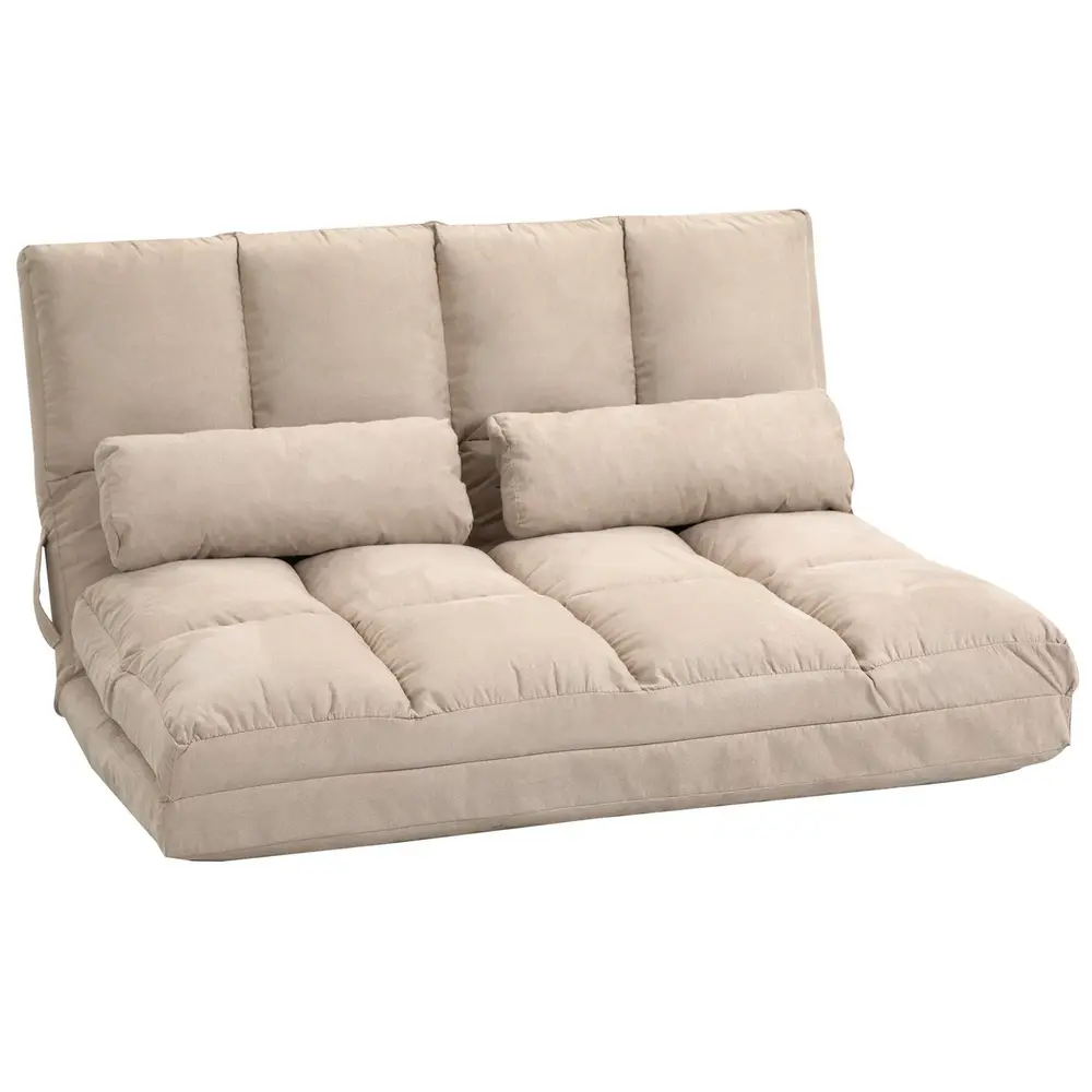 Golvstol Bäddfåtölj 2-i-1 med Ryggstöd 102 x 73 x 60 Cm
