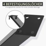 Bordsben i Stål X-Form 2-Pack, Robusta Bordsunderreden för DIY-Projekt, Modern Design för Matbord och Skrivbord, Svart, 72 cm
