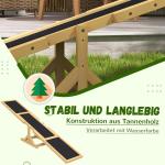 Hundgunga Agilityhinder Gungbräda Gul av Trä för Hundar under 30 kg Agility Ramp för Balans och Träning 180 x 30 x 30 cm